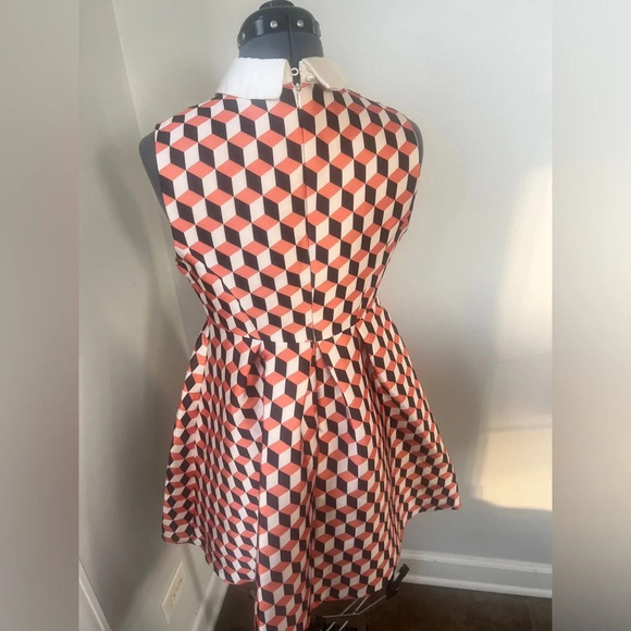 Vintage 60s Sz S Geometric Mod Mini Dress  #Velma  Scooby Doo 60s Housewife - Picture 11 of 16
